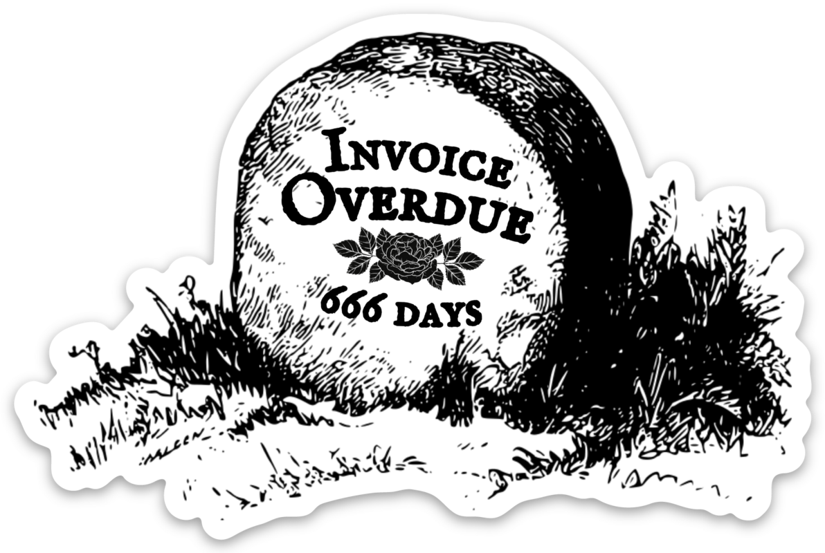 Invoice Overdue Sticker